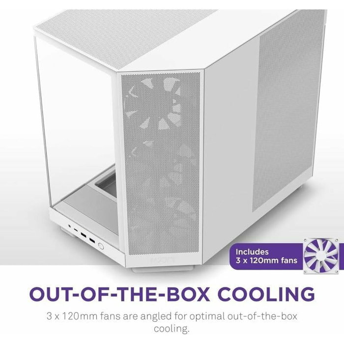 NZXT H6 Flow Boîtier Moyen Tour Blanc