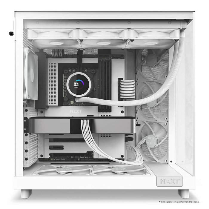 NZXT H6 Flow Boîtier Moyen Tour Blanc