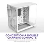Nzxt Boîtier Moyen Tour H6 Flow Double Chambre Refroidissement par Air Blanc