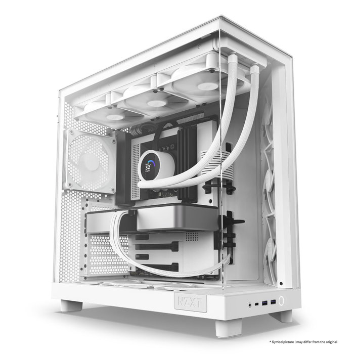 NZXT H6 Flow Boîtier PC Moyen-Tour Blanc