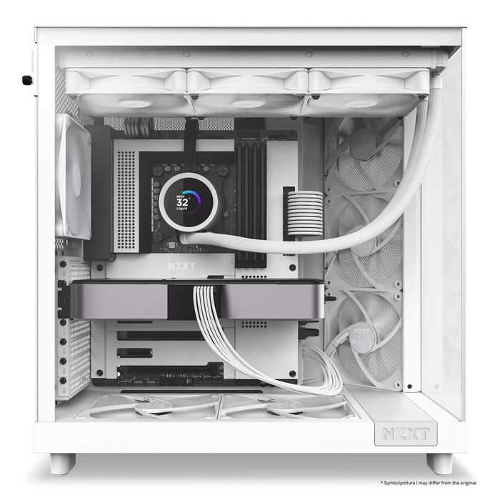 NZXT H6 Flow Boîtier PC Moyen-Tour Blanc