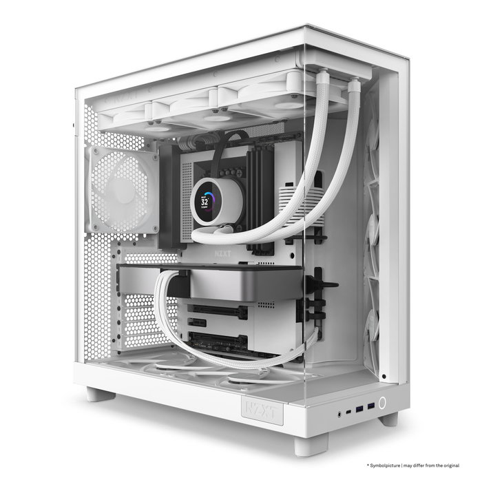NZXT H6 Flow Boîtier PC Moyen-Tour Blanc
