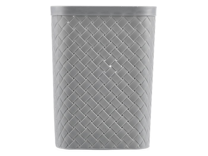 Pincello Corbeille à Papier Carrée Gris 19,8 x 0,3 x 19,3 cm Plastique PP (Set de 12)