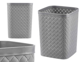 Pincello Corbeille à Papier Carrée Gris 19,8 x 0,3 x 19,3 cm Plastique PP (Set de 12)
