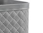 Pincello Corbeille à Papier Carrée Gris 19,8 x 0,3 x 19,3 cm Plastique PP (Set de 12)