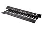 Digitus Passe-câbles 1U pour rack 19", plaque arrière amovible, en acier, couleur noire RAL 9005