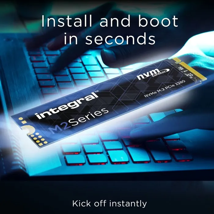 Integral Memory INTEGRAL M.2 2280 NVMe PCIe Gen3 x4 SSD interne 250 Go