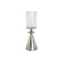 DKD Home Decor Bougeoir Argenté Aluminium et Verre