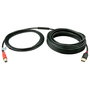 Lindy Câble USB 2.0 Actif, Type A/B, 15 mètres, Extension avec Hub, Support 480 Mbit/s, pour Périphériques USB 2.0