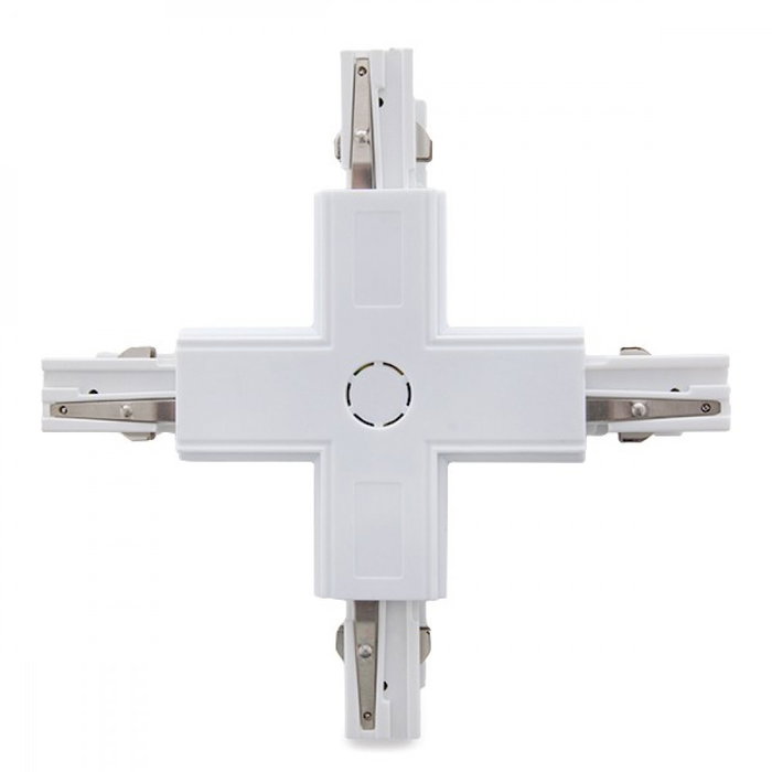 Connecteur + pour Rail Triphasé Blanc