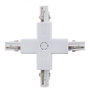 Connecteur + pour Rail Triphasé Blanc