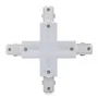 Connecteur + Rail Triphasé Blanc