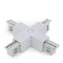 Connecteur + Rail Triphasé Blanc
