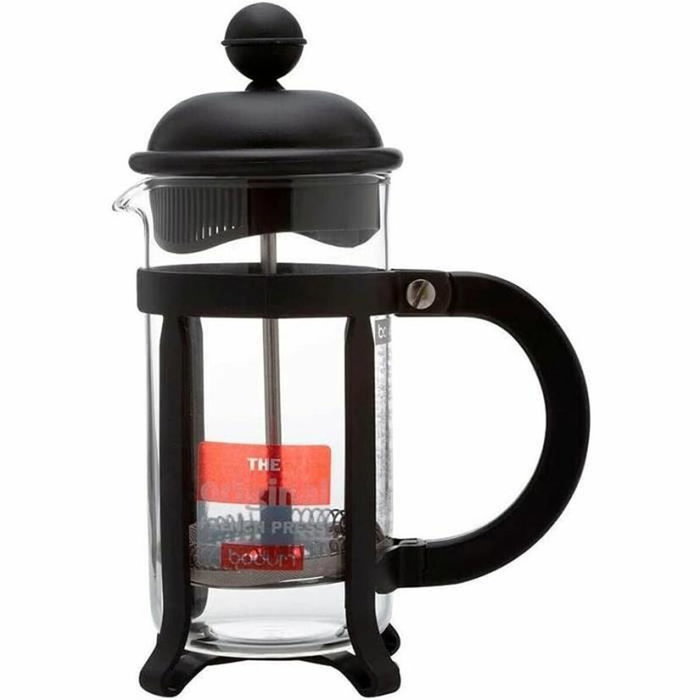 Bodum Cafetière à piston Java, 1 l, Noir