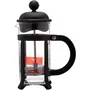 Bodum 1908-01 Cafetière à Piston Java - 8 Tasses (1 L), Verre Borosilicate et Monture Chrome Noir