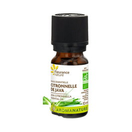 FLEURANCE NATURE Huile Essentielle Citronnelle Bio 10ml - 100% Pure et Naturelle