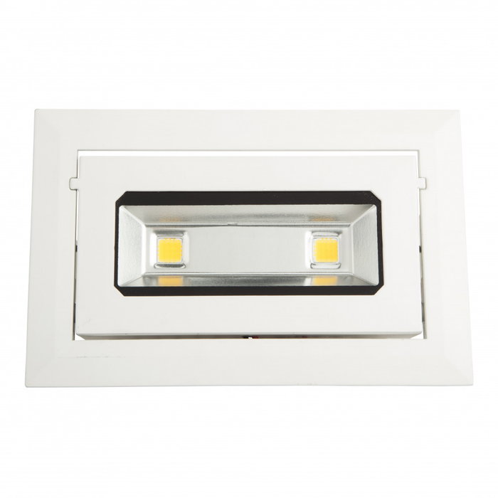 Spot Downlight LED 20W 1800Lm 6000K Rectangulaire Inclinable