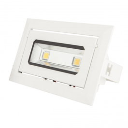 Spot Downlight LED 20W 1800Lm 6000K Rectangulaire Inclinable