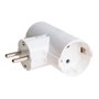 Solera Adaptateur double Schuko 2p+t 16A 250V blanc
