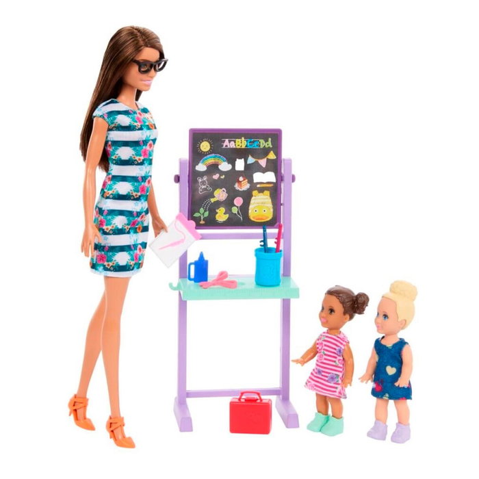 Barbie Poupée École Maternelle avec Accessoires Hrg85 Mattel, Jouet Préscolaire +3 Ans