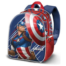 Karactermania Sac à dos Capitan América 3D Elite Fi Bleu
