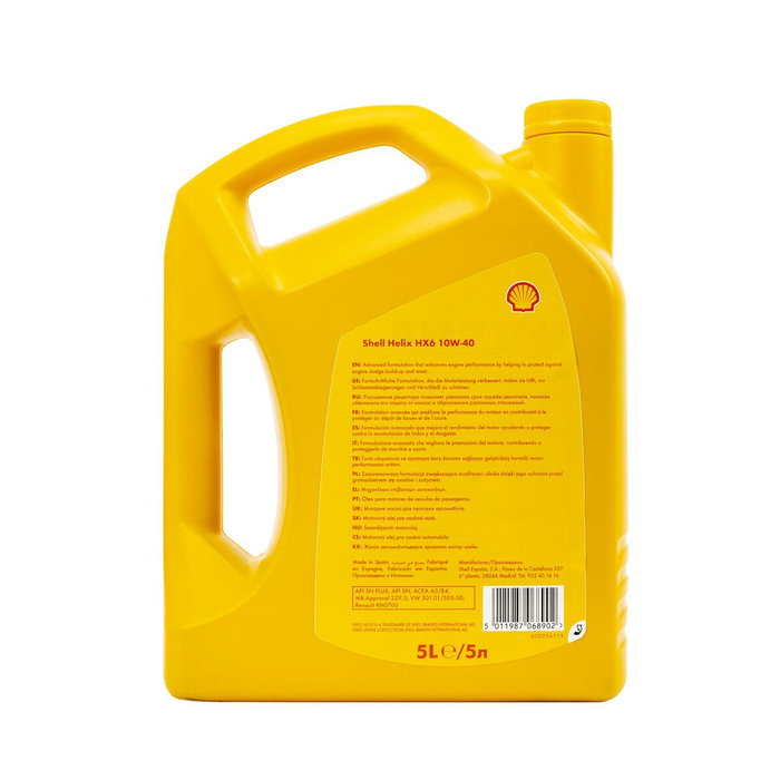Shell Helix HX6 10W40 5L Shell Helix HX6 10W40 5L
