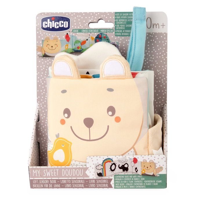 Chicco Livre d'Activités en Tissu Doux Noir et Blanc avec Stimulations Tactiles et Auditives dès la Naissance 0+ Mois 00012162000000 Chicco Livre d'Activités en Tissu Doux Noir et Blanc avec Stimulations Tactiles et Auditives dès la Naissance 0+ Mois 00012162000000