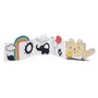 Chicco Livre d'Activités en Tissu Doux Noir et Blanc avec Stimulations Tactiles et Auditives dès la Naissance 0+ Mois 00012162000000