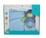 Creaciones Llopis - Set boîte + couverture bébé coralina 100 x 75 cm + hochet ours 16 cm