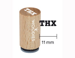 Woodies Mini Sceau en Bois et Caoutchouc 15x25mm