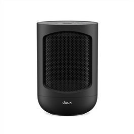 Duux DXCH41 Radiateur céramique d'appoint Zone Personal 1500 W Noir, trois réglages de chaleur, thermostat, indice IP21 pour salles humides