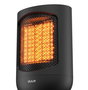 Duux DXCH41 Radiateur céramique d'appoint Zone Personal 1500 W Noir, trois réglages de chaleur, thermostat, indice IP21 pour salles humides