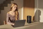 Duux DXCH41 Radiateur céramique d'appoint Zone Personal 1500 W Noir, trois réglages de chaleur, thermostat, indice IP21 pour salles humides