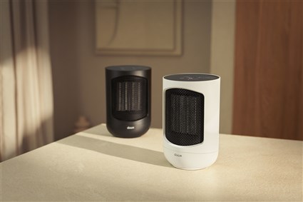 Duux DXCH41 Radiateur céramique d'appoint Zone Personal 1500 W Noir, trois réglages de chaleur, thermostat, indice IP21 pour salles humides