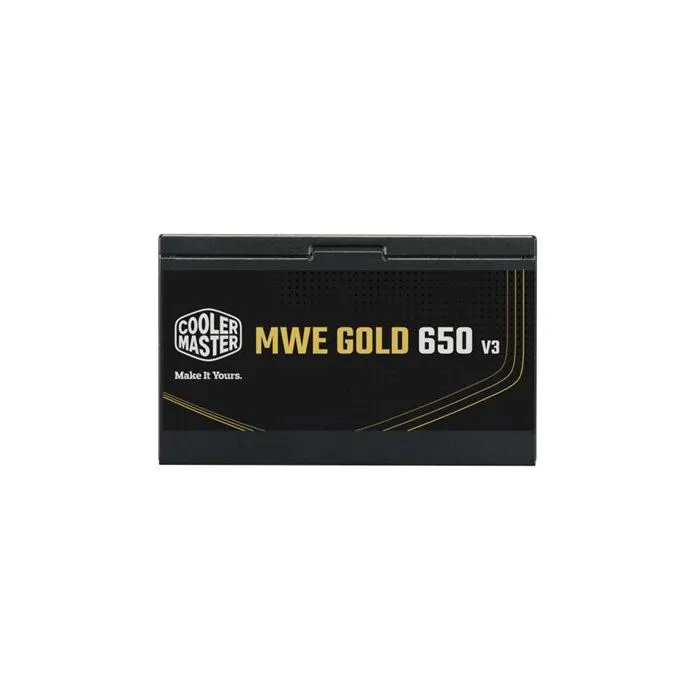 Cooler Master MPE-6502-ACAAG-3BEU MWE Gold 650 V3 - Alimentation PC 650 W non modulaire ATX 3.1 80+ GOLD - Fiable et performante