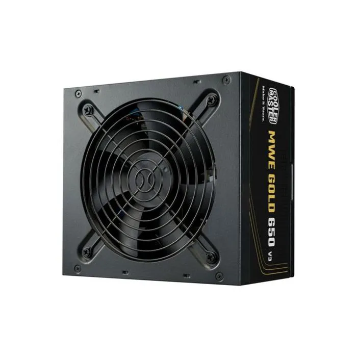 Cooler Master MPE-6502-ACAAG-3BEU MWE Gold 650 V3 - Alimentation PC 650 W non modulaire ATX 3.1 80+ GOLD - Fiable et performante