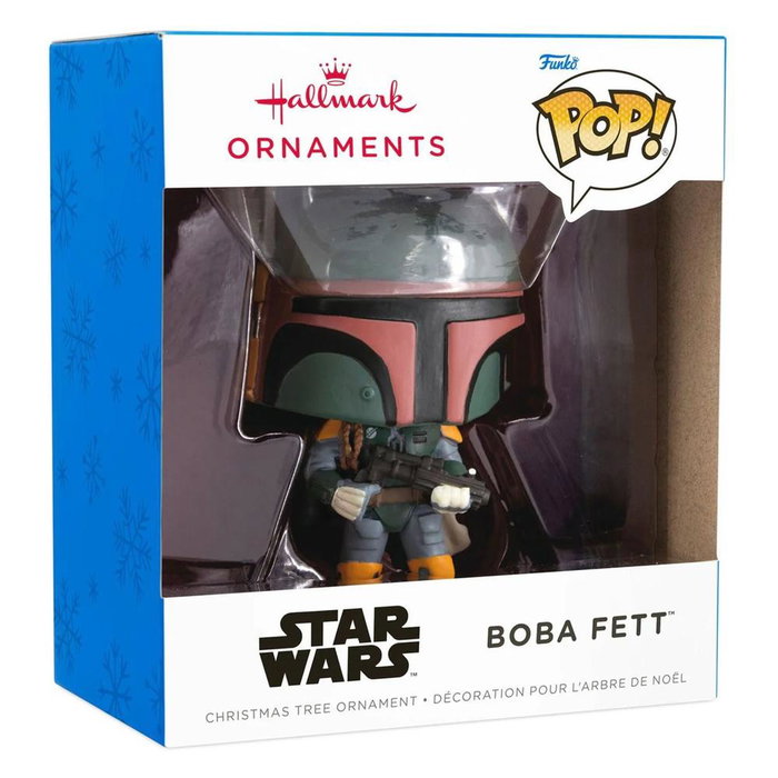Funko Boba Fett Ornement de Noël Star Wars en résine Funko Boba Fett Ornement de Noël Star Wars en résine