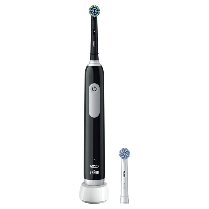 Brosse à dents électrique Oral-B Pro Series 1, noire, oscillo-rotative, rechargeable avec 1 brossette supplémentaire
