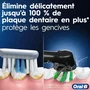 Brosse à dents électrique Oral-B Pro Series 1, noire, oscillo-rotative, rechargeable avec 1 brossette supplémentaire