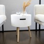 Vinthera Table d'appoint Moa Blanc Beige 38 x 43 cm (4 Unités)