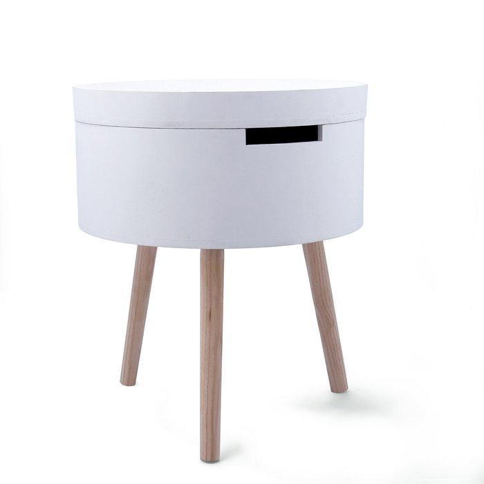 Vinthera Table d'appoint Moa Blanc Beige 38 x 43 cm (4 Unités)