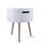 Vinthera Table d'appoint Moa Blanc Beige 38 x 43 cm (4 Unités)