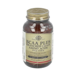 Solgar BCAA Plus 50 Végicapsules acides aminés ramifiés L-leucine L-isoleucine L-valine
