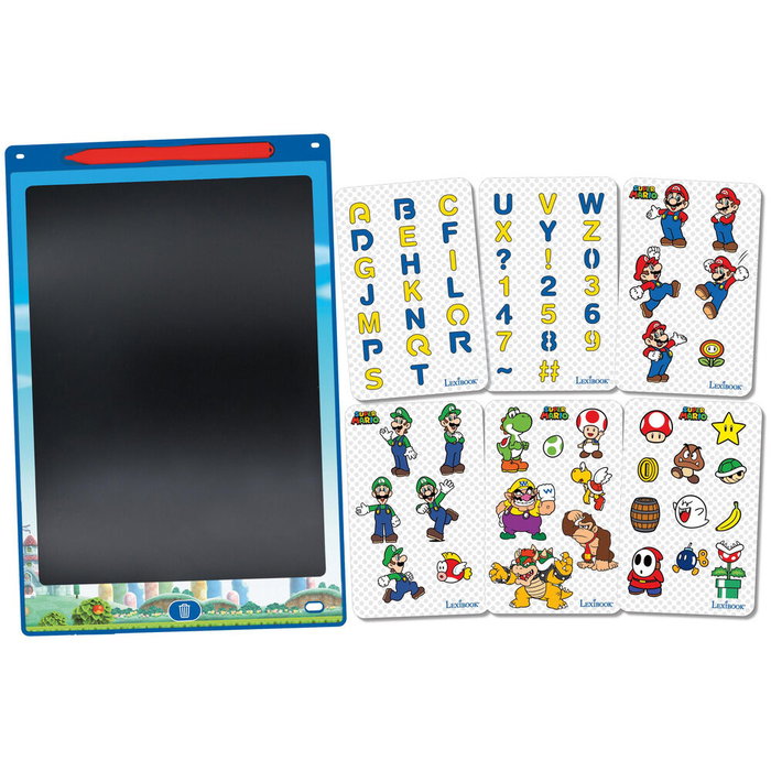 LEXIBOOK Tablette de Tinte Électronique Super Mario Bros Nintendo avec Stylo Optique et 6 Pochoirs (28 cm) LEXIBOOK Tablette de Tinte Électronique Super Mario Bros Nintendo avec Stylo Optique et 6 Pochoirs (28 cm)