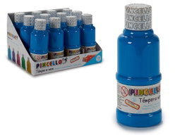 Pincello Tempera Neon Bleu 120 ml 4,5x12x4,5 cm (Set de 36)
