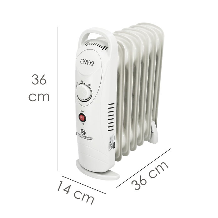 ORYX Radiateur à huile 800W 7 éléments