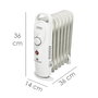 ORYX Radiateur à huile 800W 7 éléments