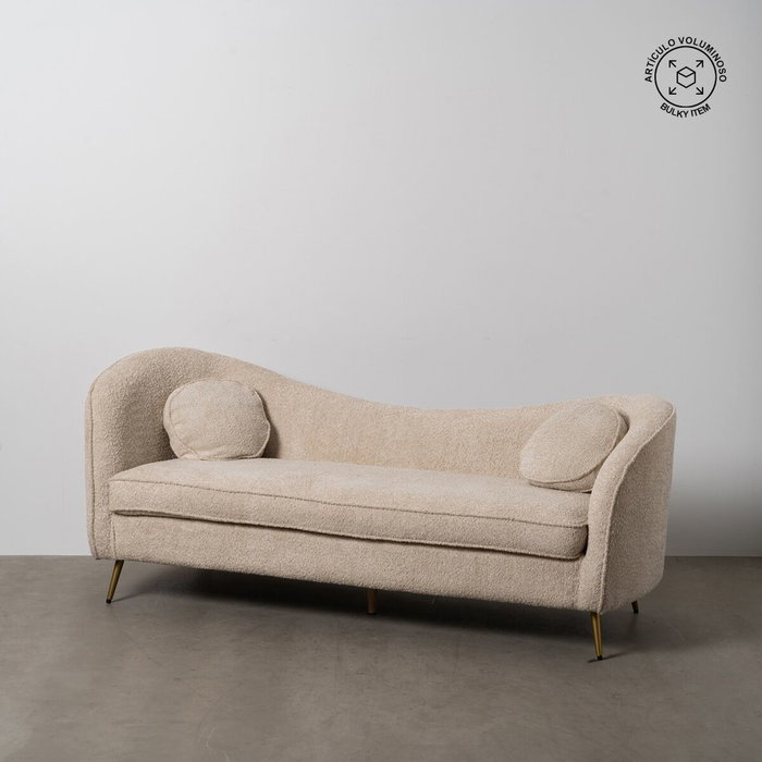 BigBuy Home Canapé Beige 195 x 74 x 77 cm