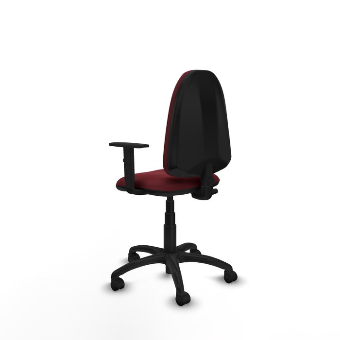 PIQUERAS Y CRESPO Chaise de bureau Aýna, Simili cuir Bordeaux