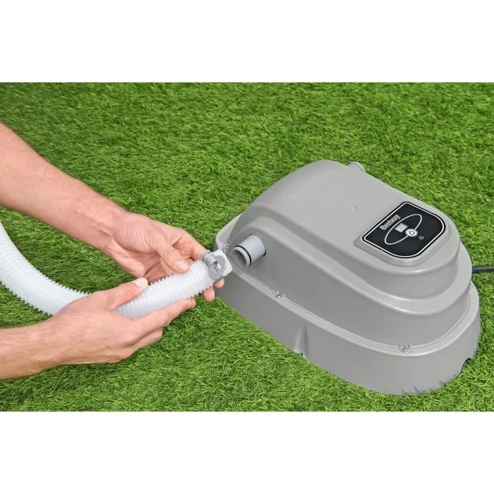 Bestway - Réchauffeur électrique pour piscine hors sol 2800 W - Installation monophasée - Gris
